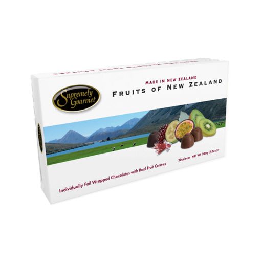 Fruits of New Zealand Chocolate 20 Piece - Supremely Gourmet - 200g