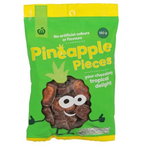 Pineapple Pieces Coated in Chocolate - Countdown - 180g