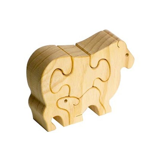Sheep Family Jigsaw Puzzle - Natural - Tarata Toys