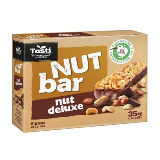 Nut Bar Deluxe Pack of 6 - Tasti - 210g 