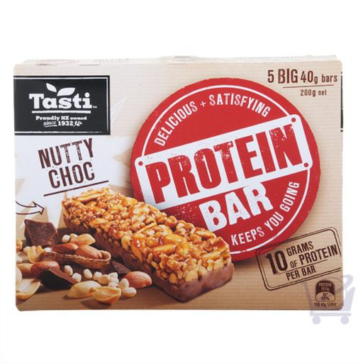 Nutty Chocolate Protein Bar Pack Of 5 - Tasti - 200g  