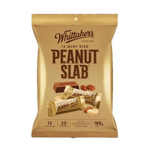 Peanut Slab - 12 Mini Size - Whittaker's - 180g