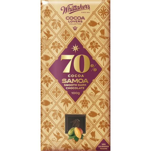Single Origin Samoan Cacao Extra Dark Chocolate - Whittaker's - 100g